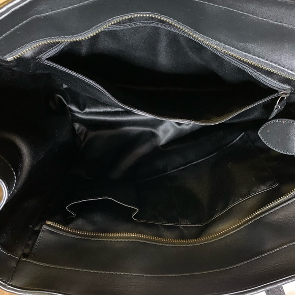 Like NEW, VINTAGE COACH!! Taylor leather, croc & wool accents & expandable sides - Picture 14 of 16